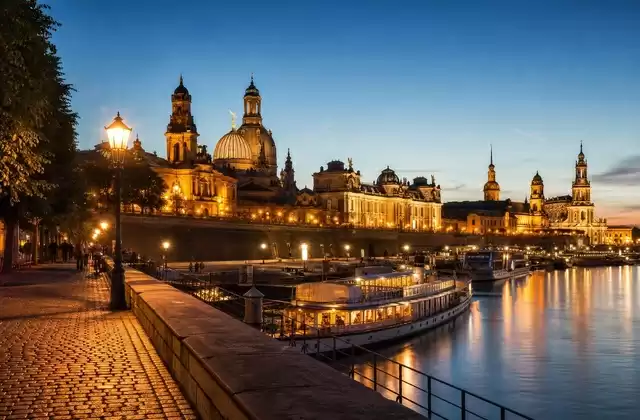 Una velada en los muelles de Dresde