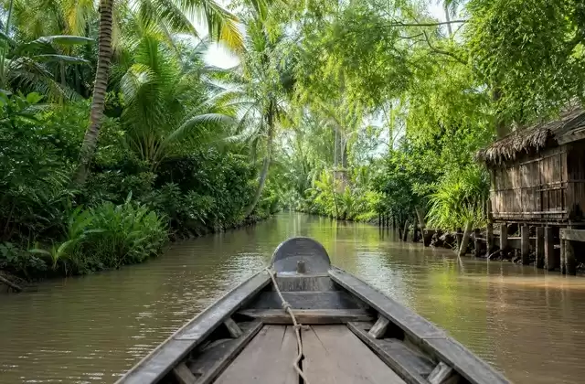 La navegación en el delta del Mekong