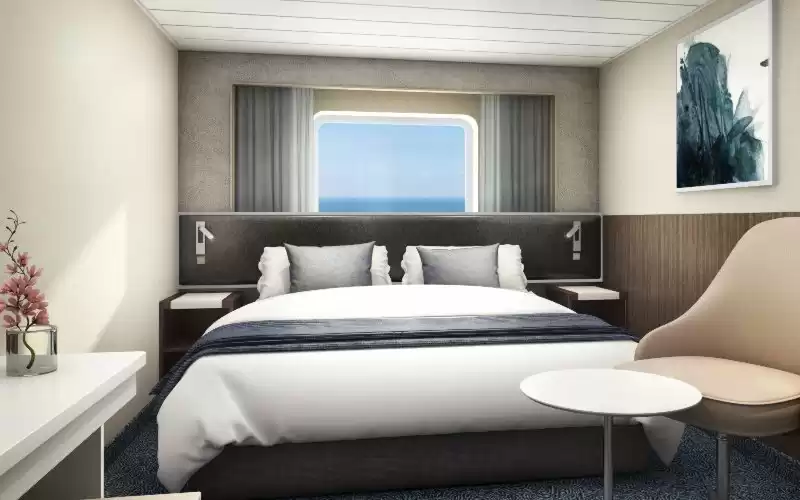 Cabina exterior con mirador